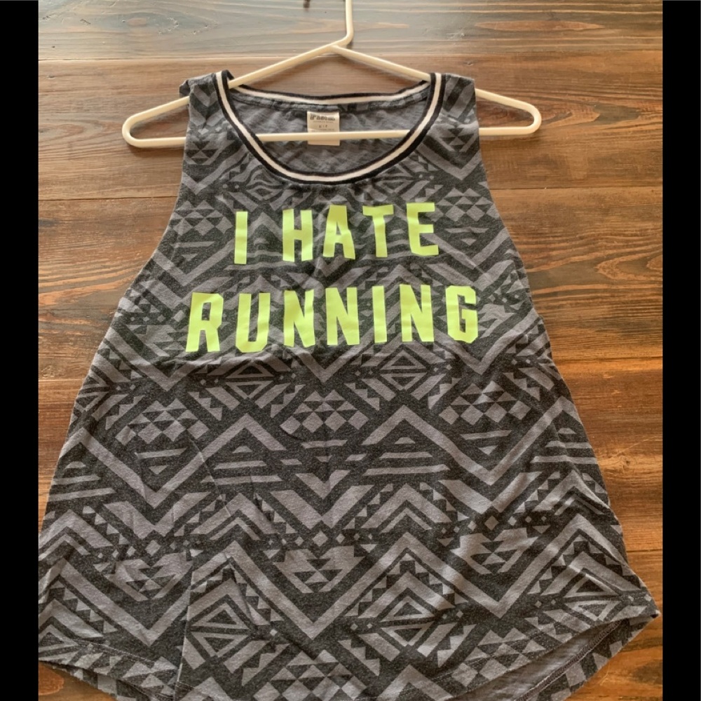 Pink running shirt